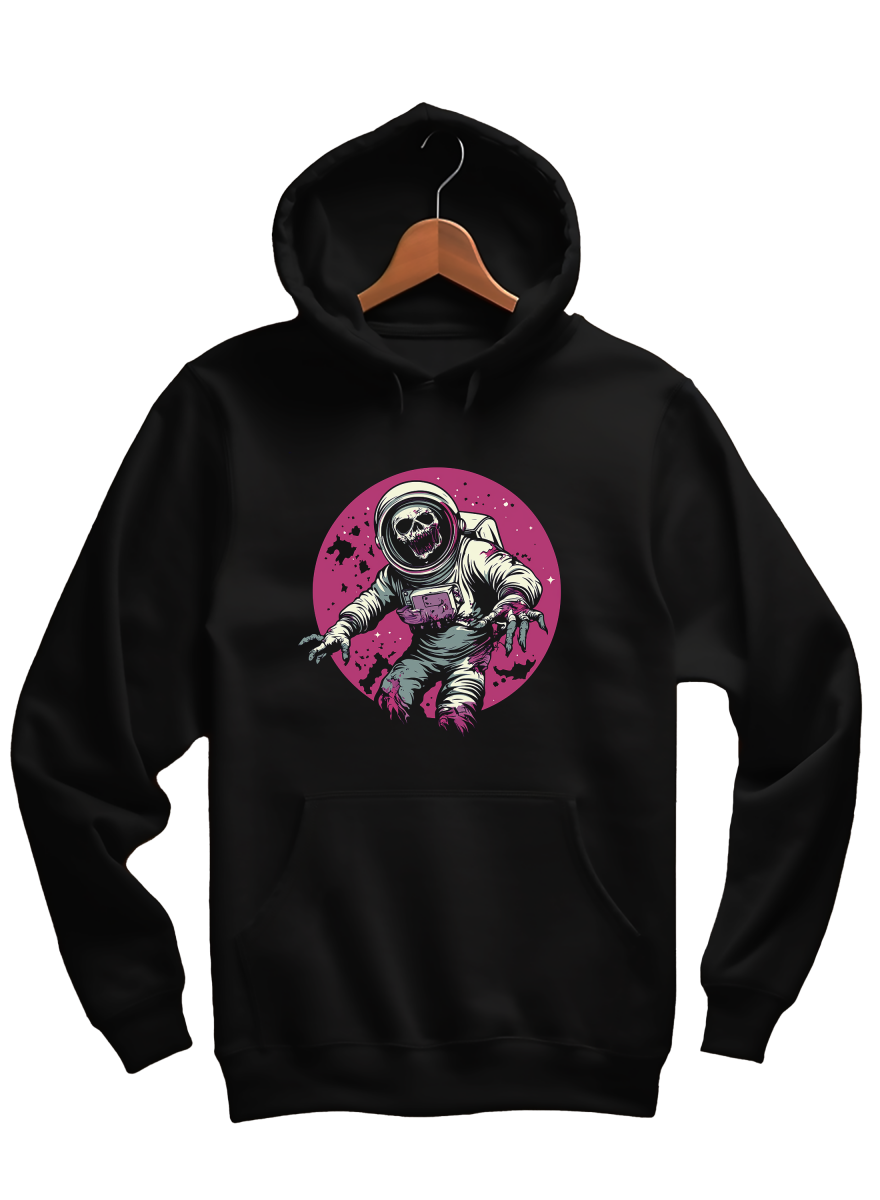 Bluza z kapturem Astronauta zombie Czarna