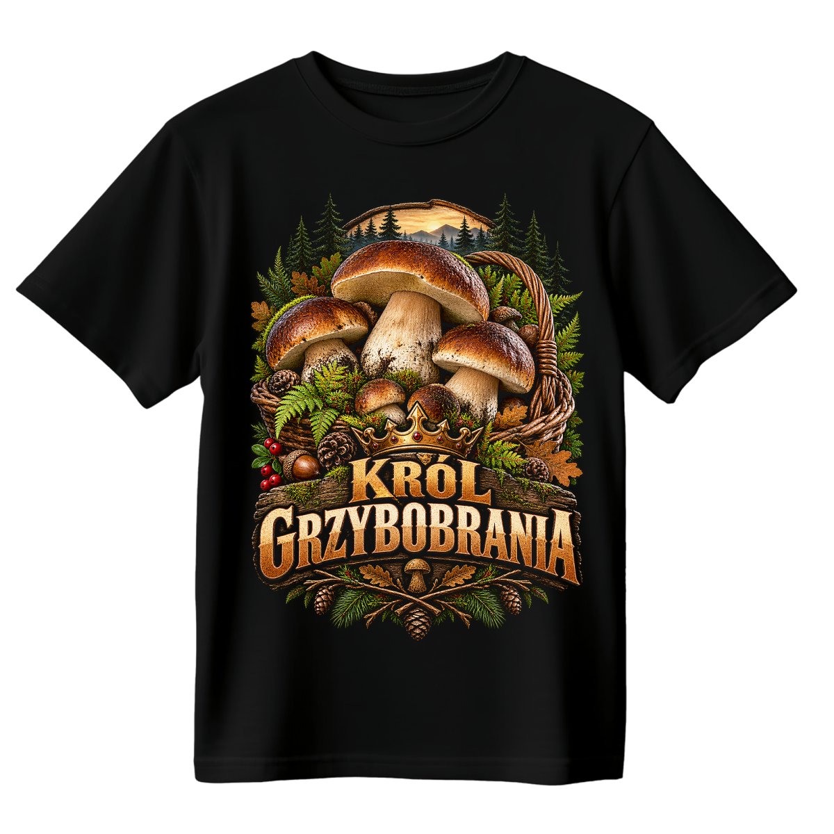 Koszulka męska - Grzybobranie