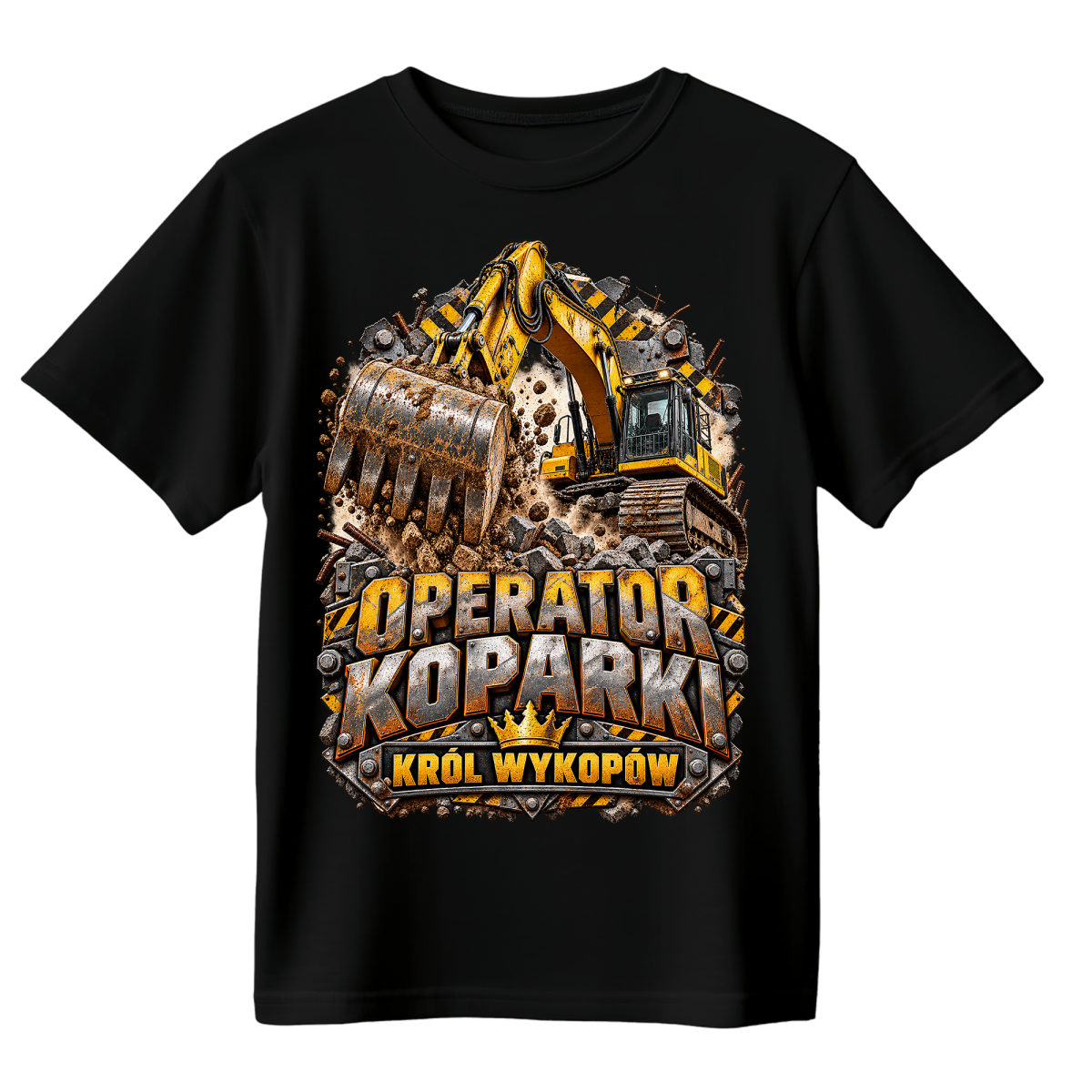 Koszulka męska - Operator koparki