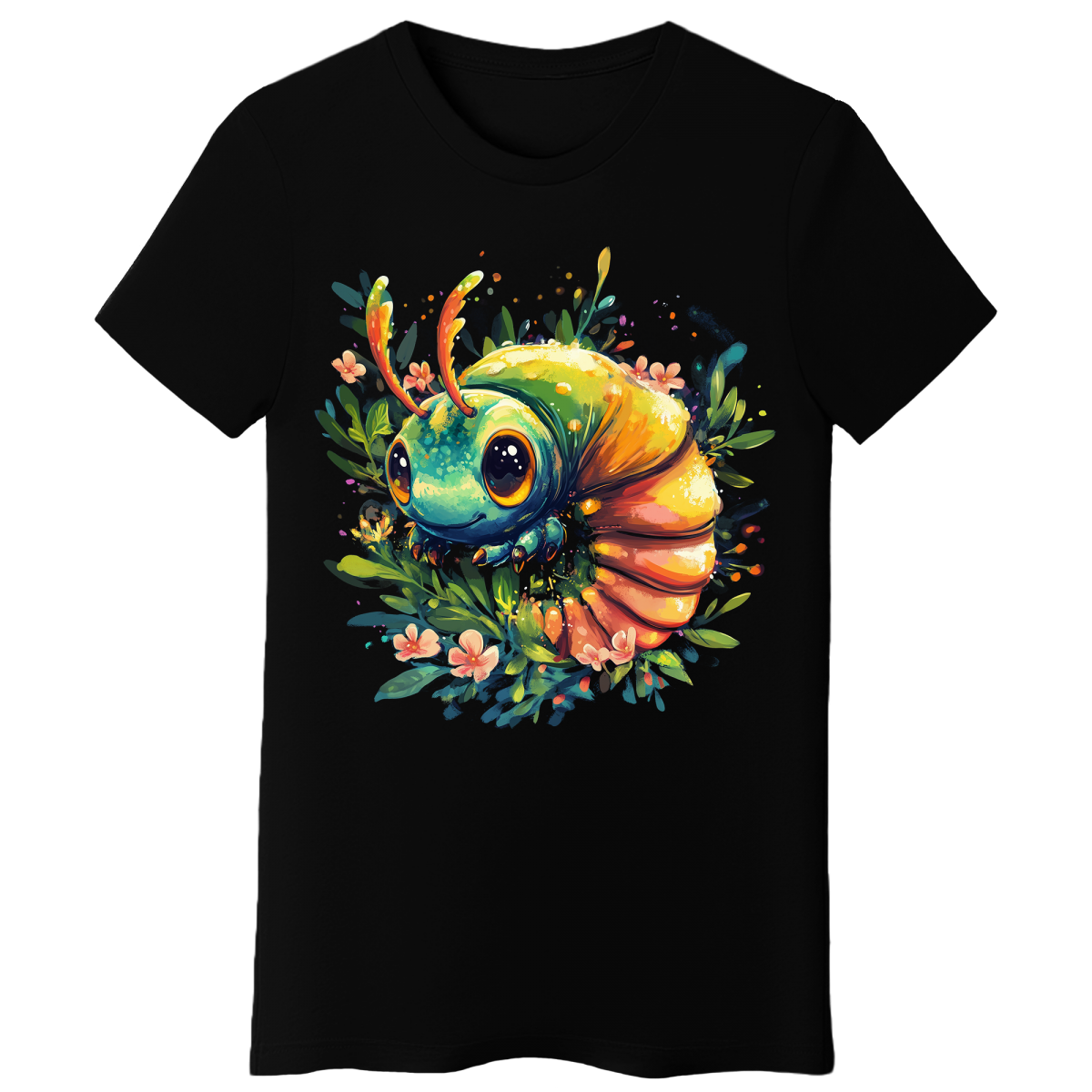 Koszulka Damska Gąsienica - Czarna