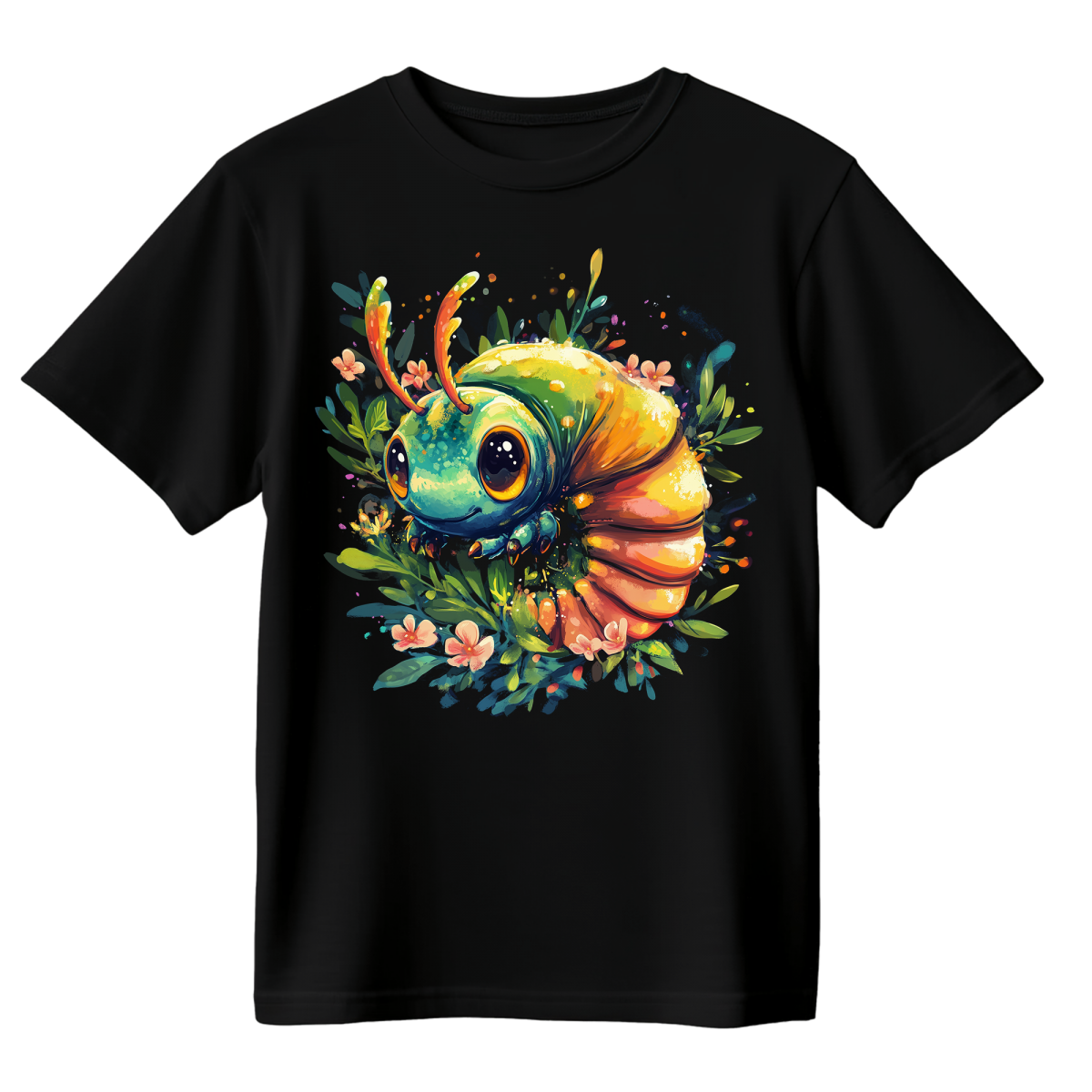 Koszulka Męska Gąsienica - Czarna