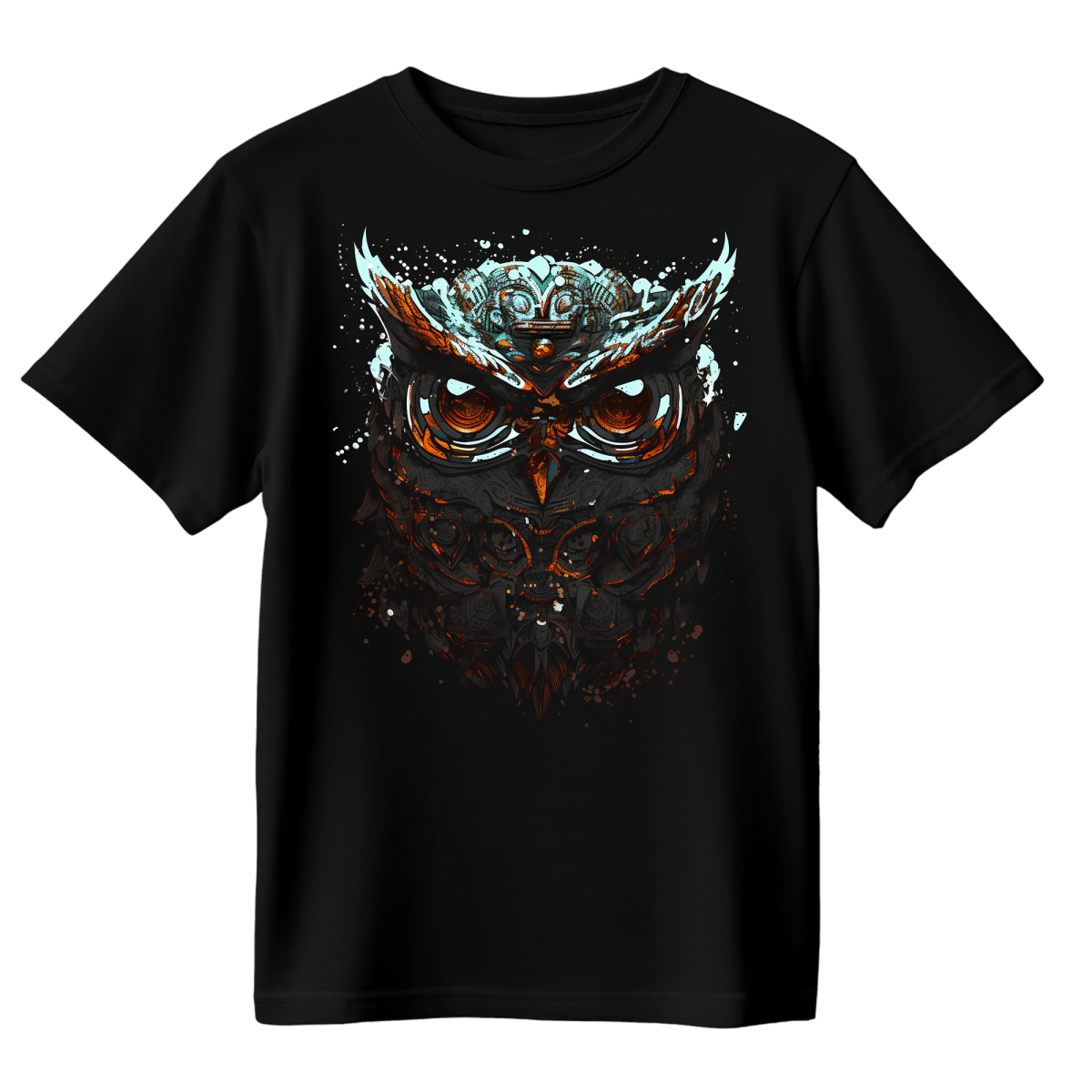 Koszulka Męska Oczy Nocy - Czarna