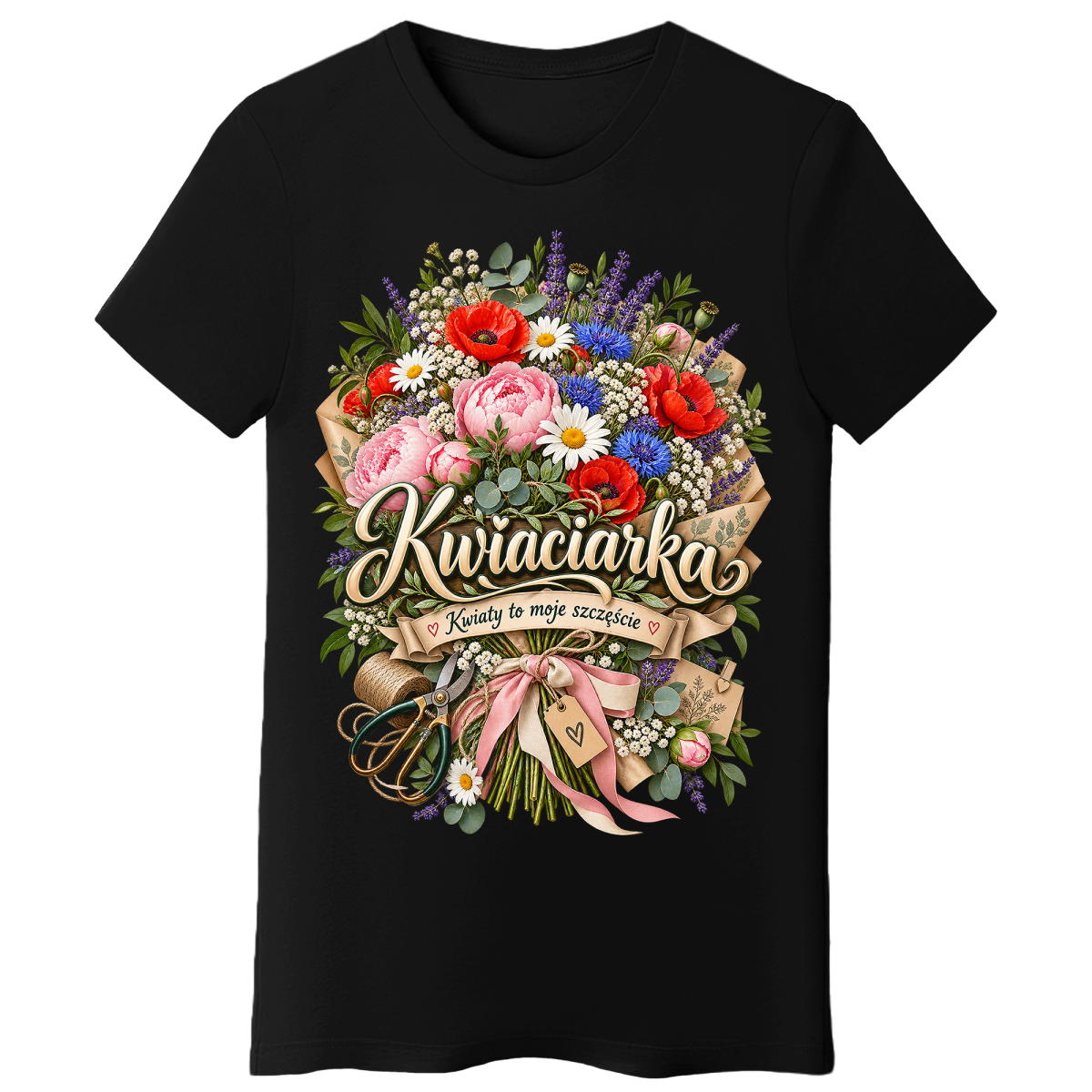 Koszulka damska - Kwiaciarka