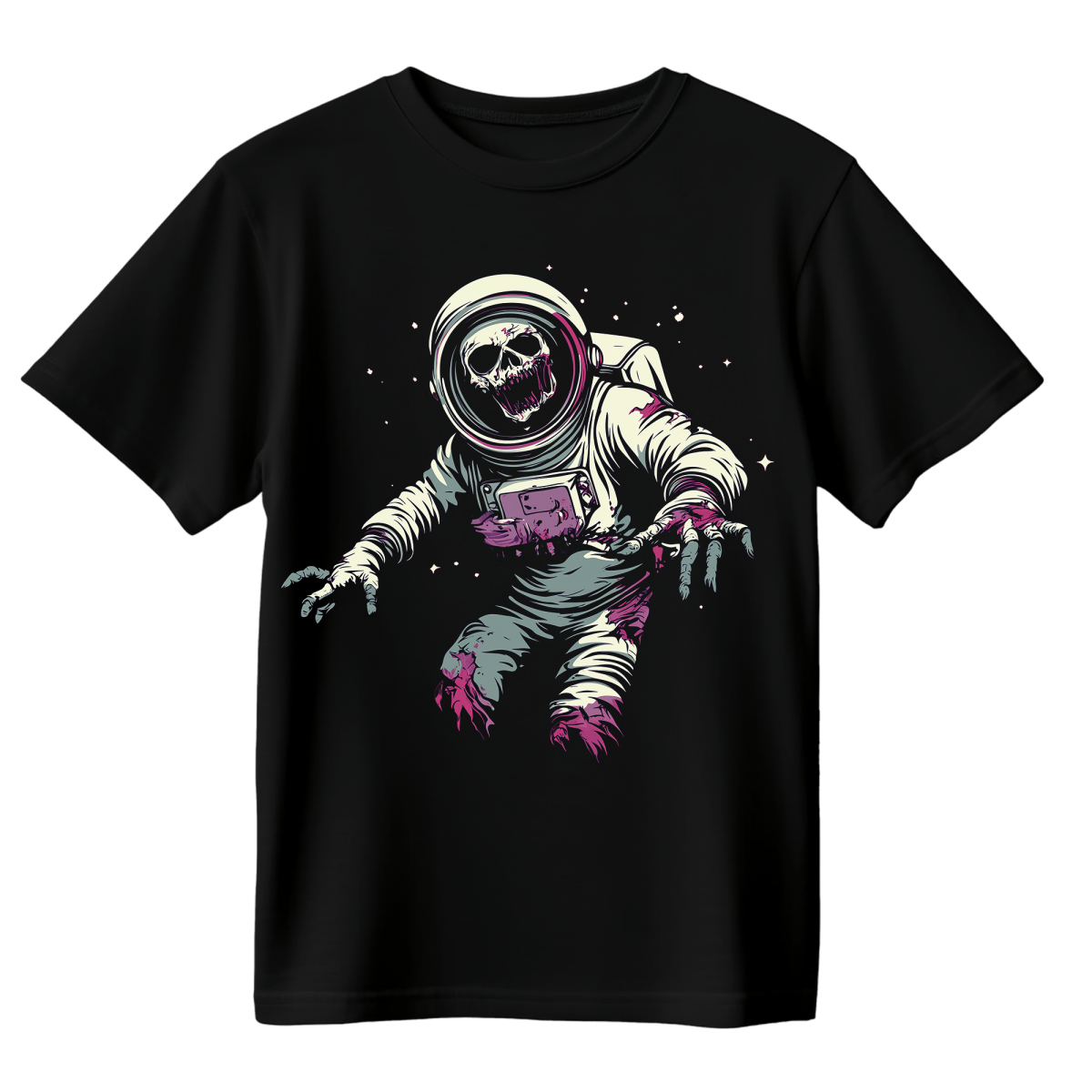 Koszulka Męska Kosmiczny Koszmar - Czarna