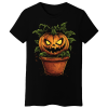 Koszulka Damska Potworna Dynia - Czarna