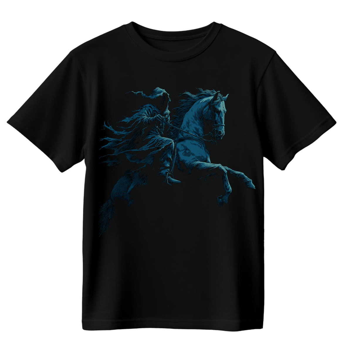 Koszulka Męska Jeździec Bez Głowy - Czarna