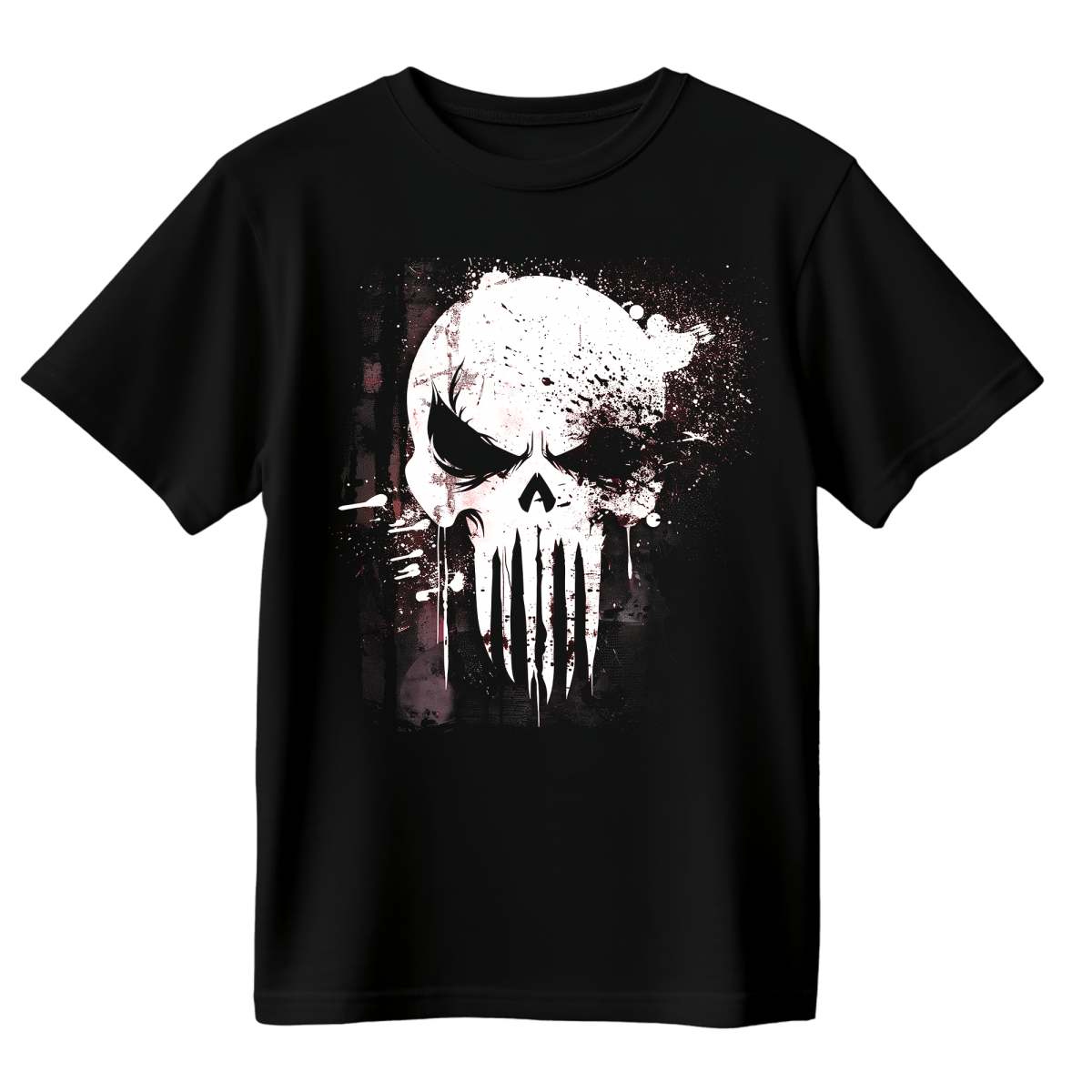 Koszulka Męska Mroczna Czaszka - Czarna