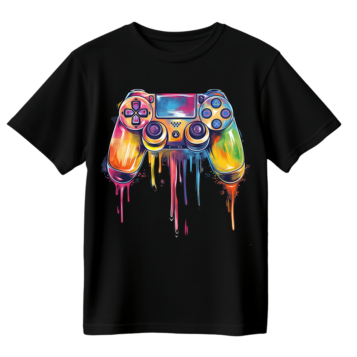 Koszulka Męska Kolorowy Pad - Czarna