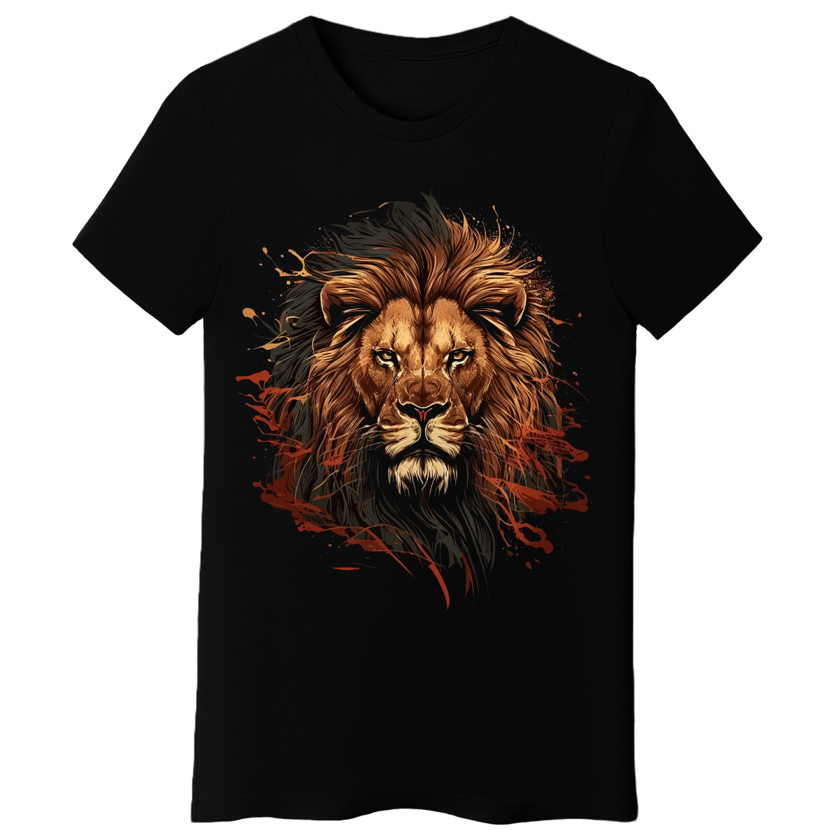 Koszulka Damska Lew - Czarna