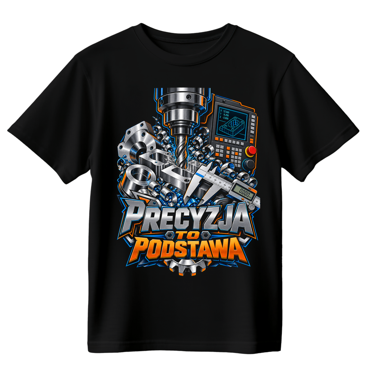 Koszulka męska - Precyzja CNC