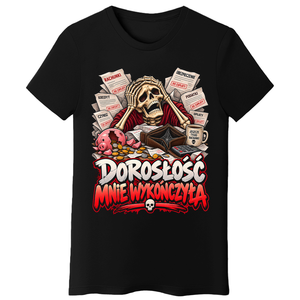 Koszulka damska - Dorosłość Mnie Wykończyła