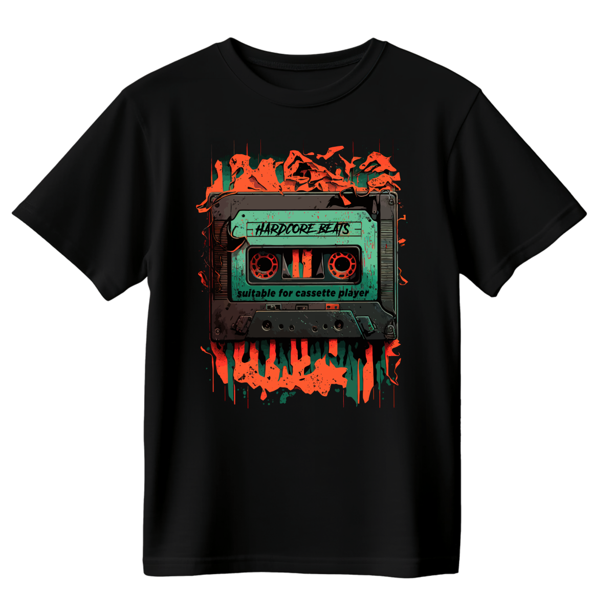 Koszulka Męska Hardcore Beats - Czarna