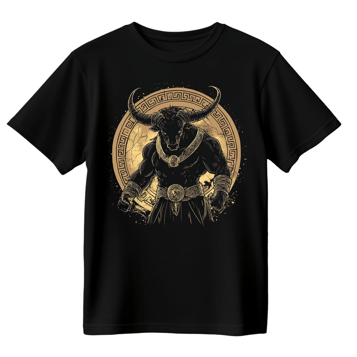 Koszulka Męska Minotaur - Czarna