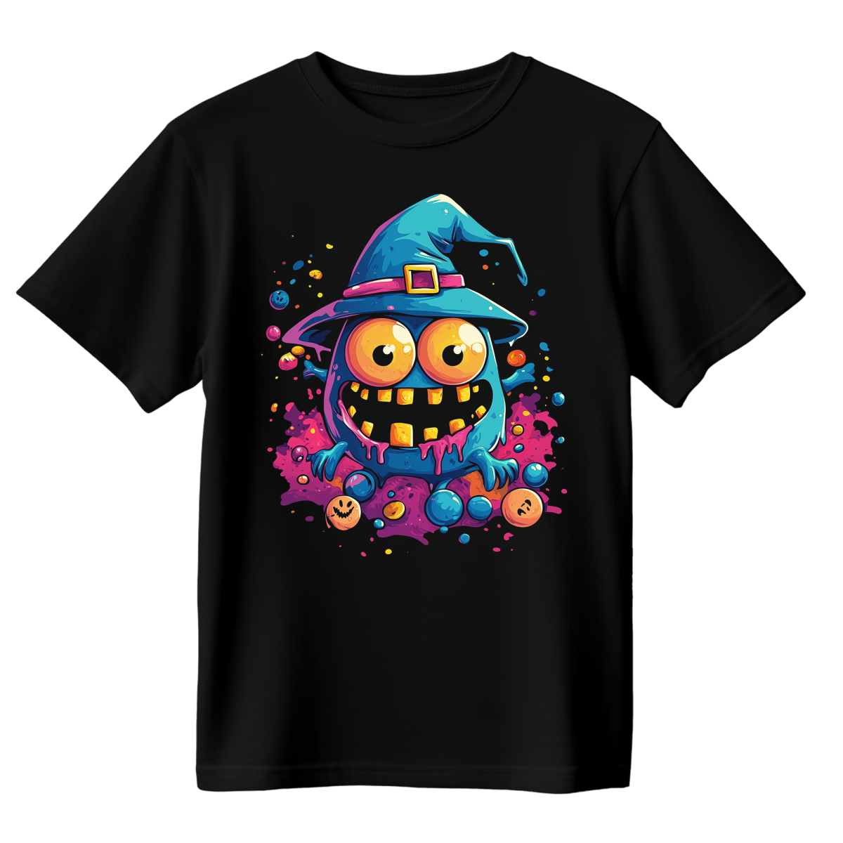 Koszulka Męska Cukierek Albo Psikus - Czarna