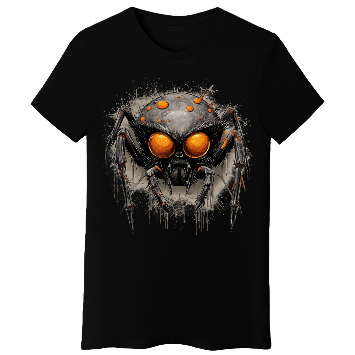 Koszulka Damska Pająk Grozy - Czarna