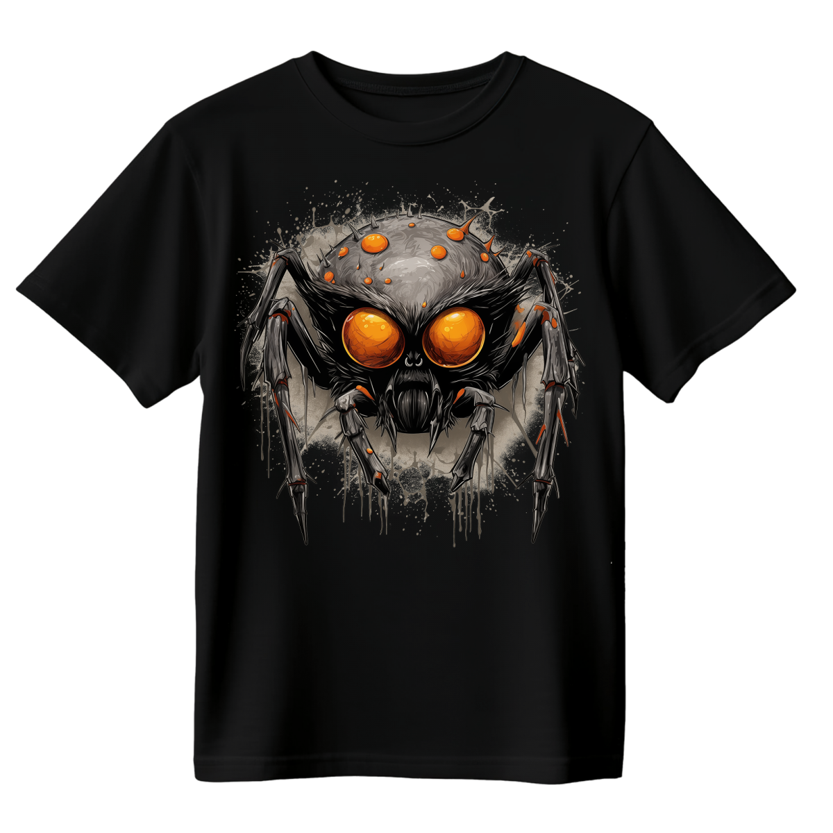 Koszulka Męska Pająk Grozy - Czarna