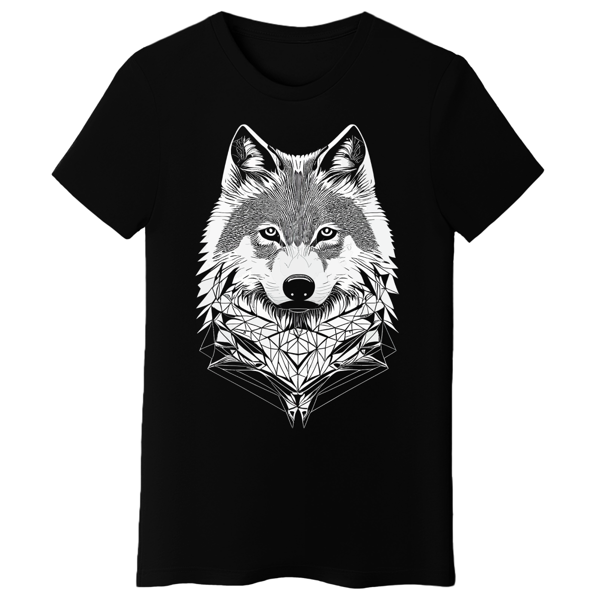 Koszulka Damska Wilk - Czarna