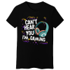 Koszulka Damska Can't Hear You I'm Gaming - Czarna