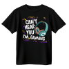 Koszulka Męska Can't Hear You I'm Gaming - Czarna