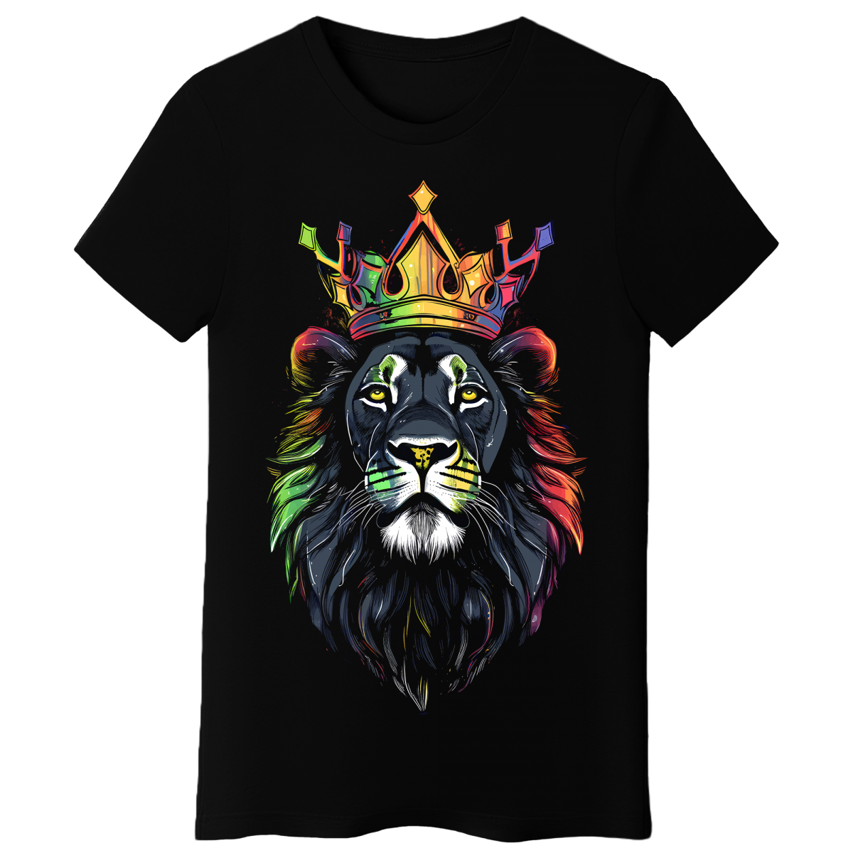 Koszulka Męska Król Dżungli - Czarna