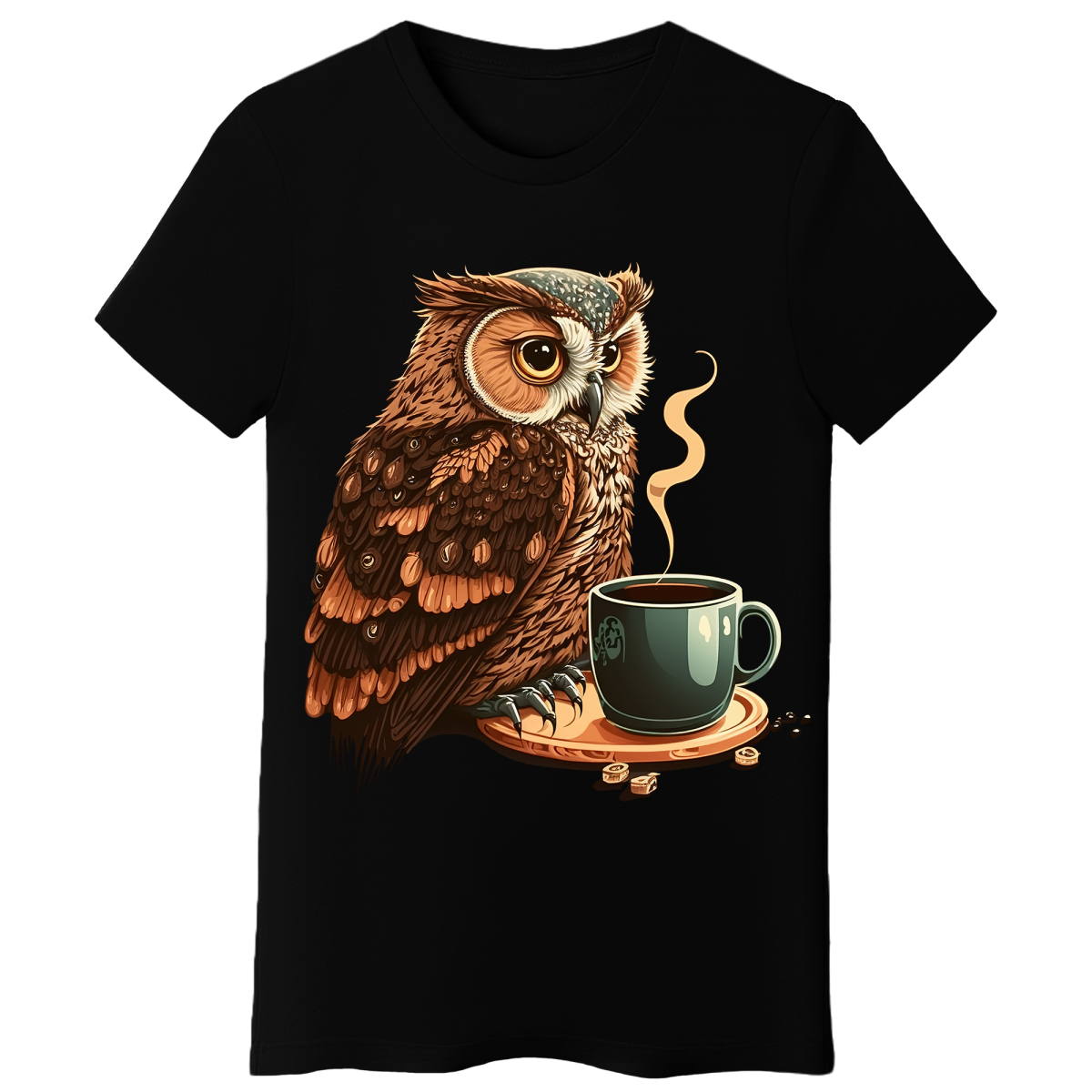 Koszulka Damska Czas Na Kawę - Czarna