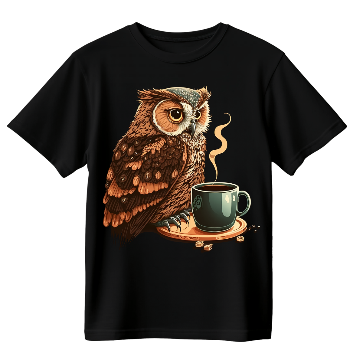 Koszulka Męska Czas Na Kawę - Czarna