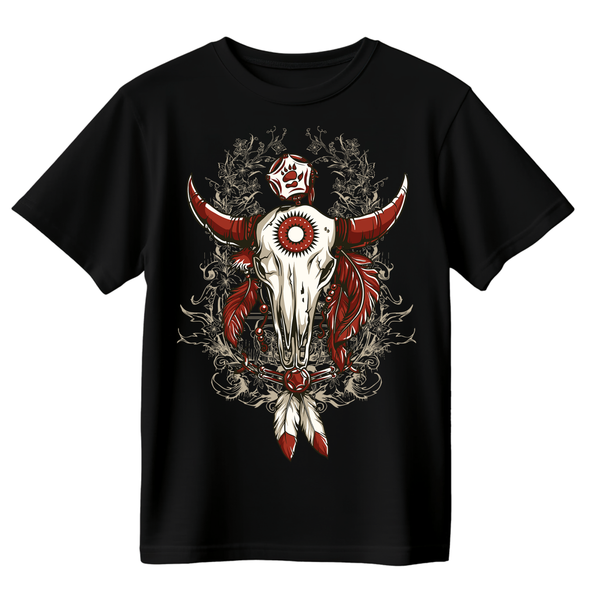 Koszulka Męska Duch Prerii - Czarna