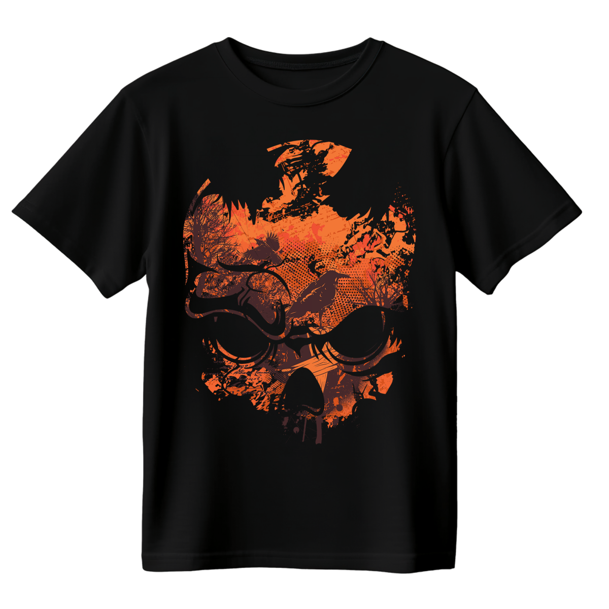 Koszulka Męska Szept Kruków - Czarna