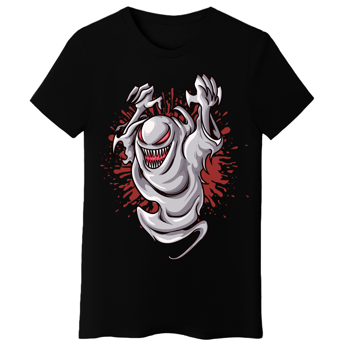 Koszulka Damska Upiorny Duch - Czarna