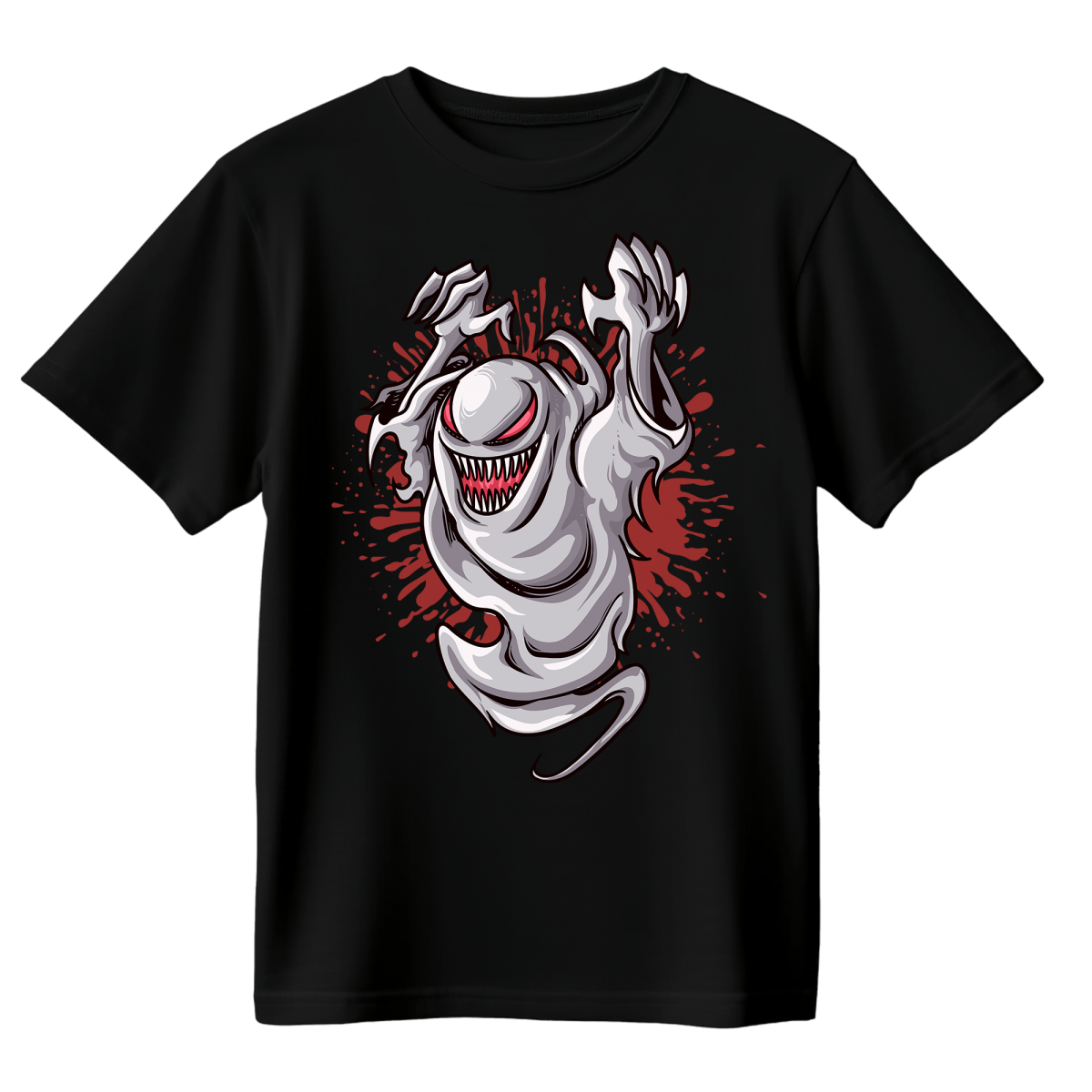 Koszulka Męska Upiorny Duch - Czarna