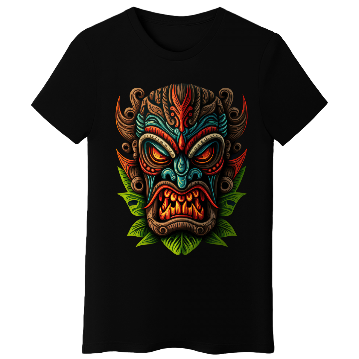 Koszulka Damska Gniew Tiki - Czarna