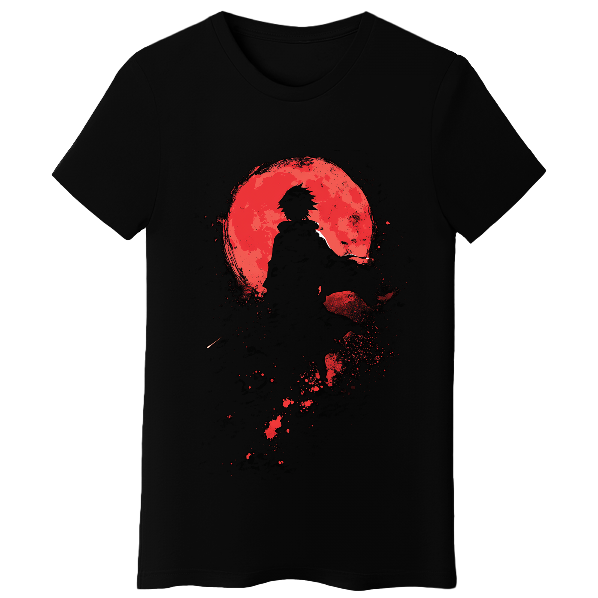 Koszulka Damska Samotny Wojownik - Czarna