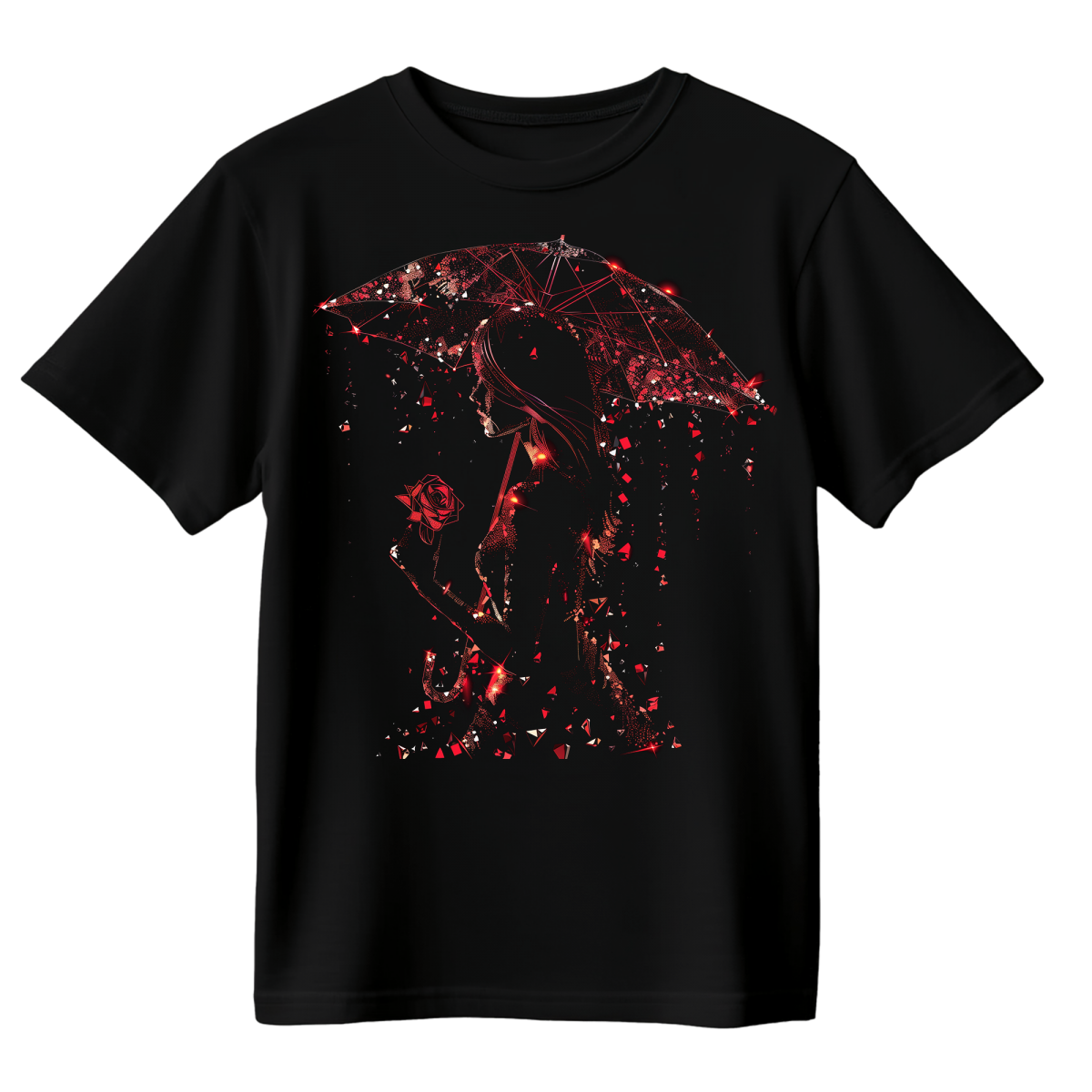 Koszulka Męska Samotny Spacer - Czarna