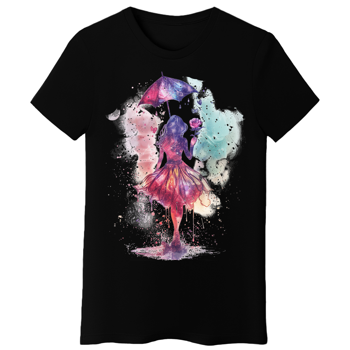 Koszulka Damska Magia Wieczoru - Czarna