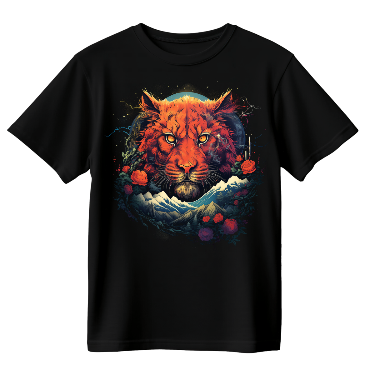 Koszulka Męska Dzika Harmonia - Czarna