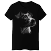 Koszulka Damska Portret Psa - Czarna