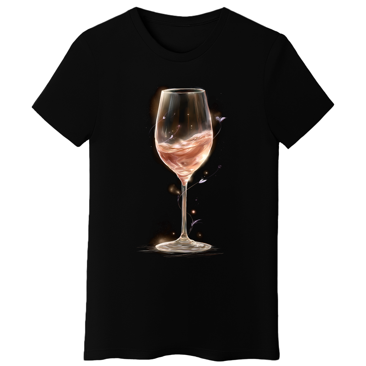 Koszulka Damska Magia Wina - Czarna