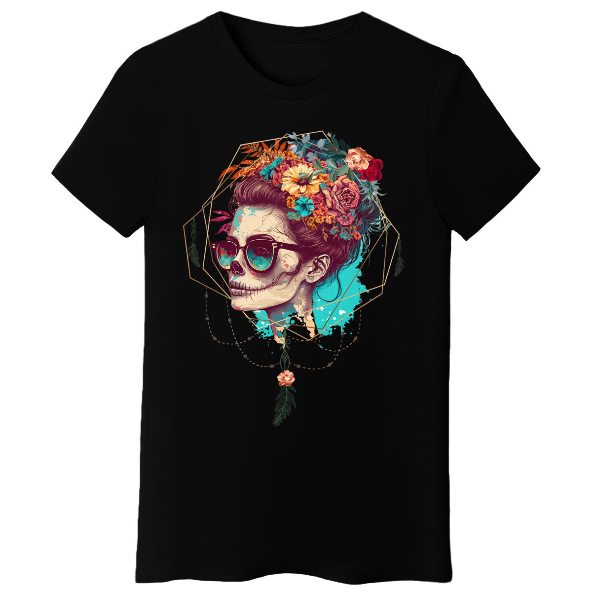 Koszulka Damska Mroczna Elegancja - Czarna