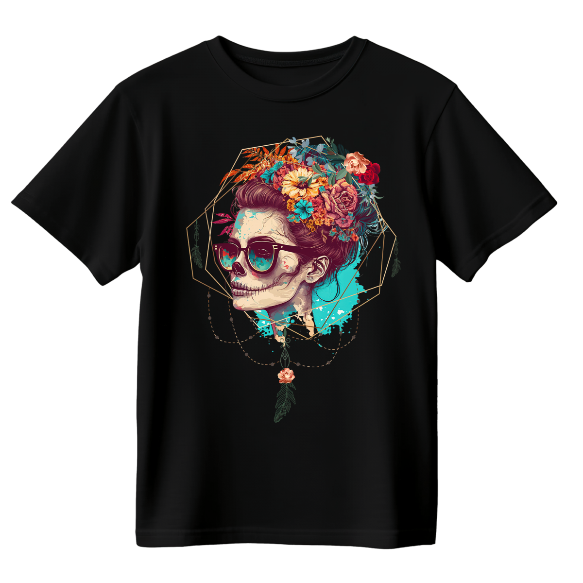 Koszulka Męska Mroczna Elegancja - Czarna