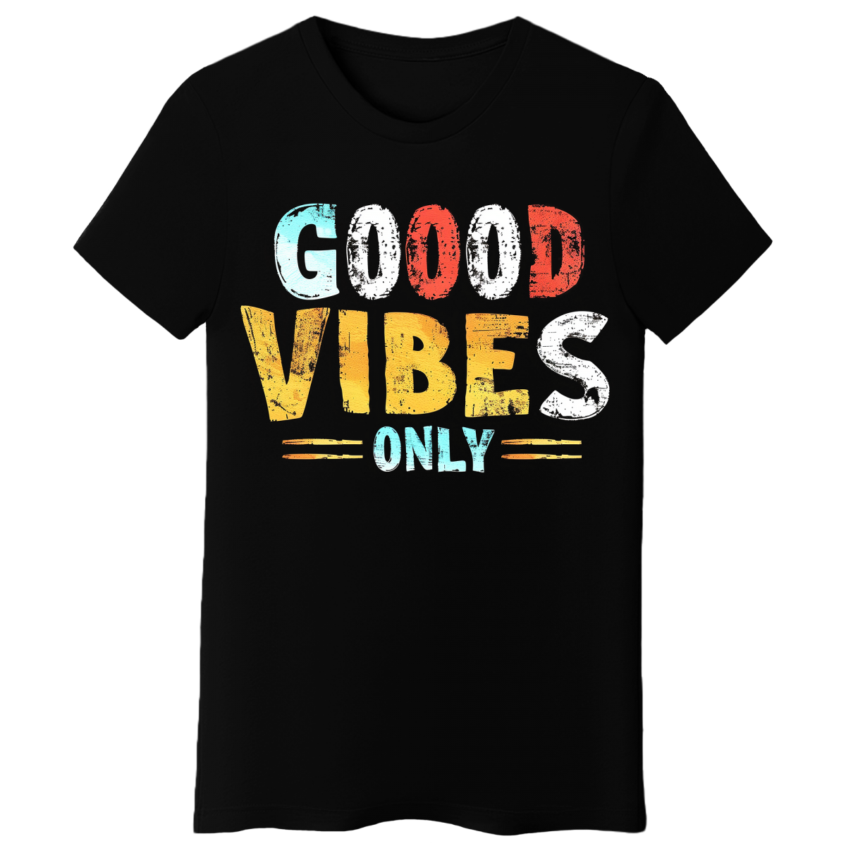 Koszulka Damska Dobry Vibe - Czarna