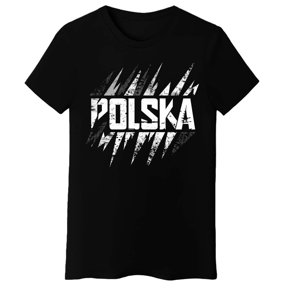 Koszulka Damska Polska - Czarna