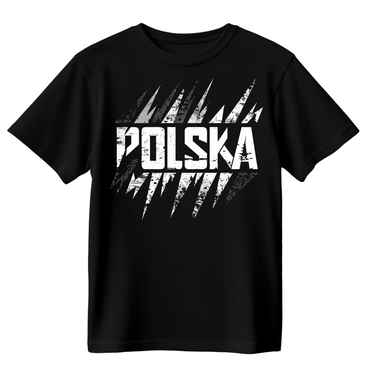 Koszulka Męska Polska - Czarna