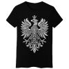 Koszulka Damska Orzeł Biały - Czarna